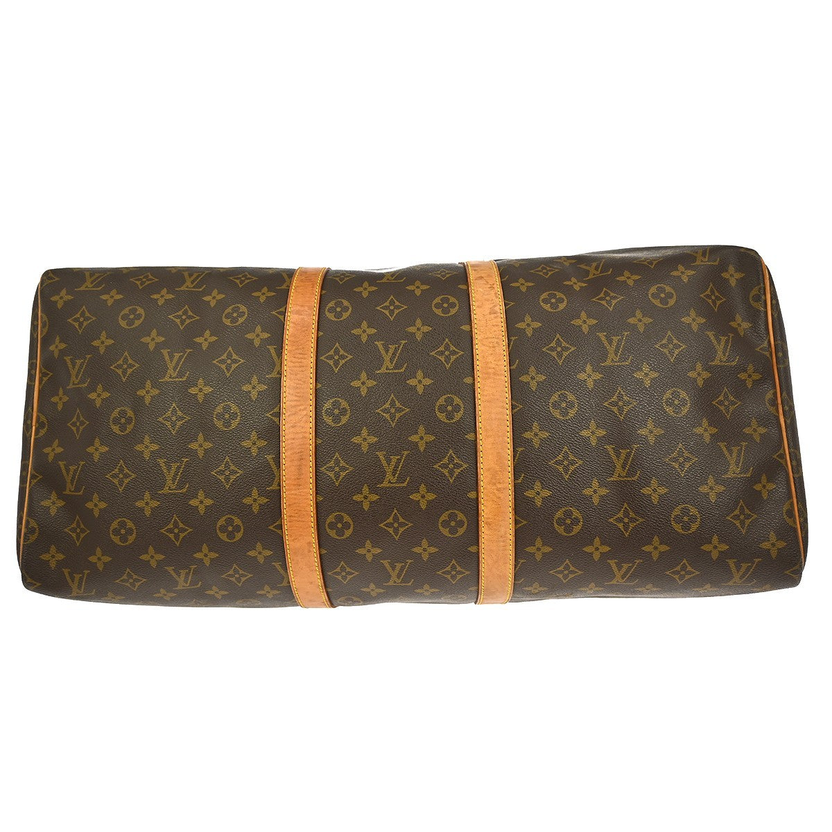 Louis Vuitton Keepall Bag Monogram Canvas Brown Canvas Travel Bag Bag (Pre-Owned)