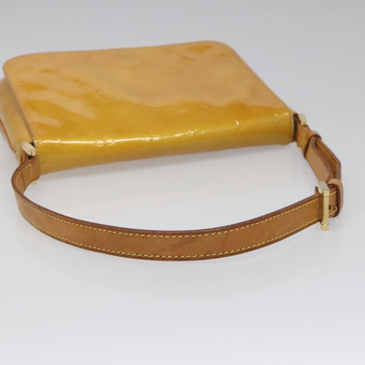 Louis Vuitton Thompson Street Handbag Monogram Vernis Beige Patent_Leather Bag (Pre-Owned)