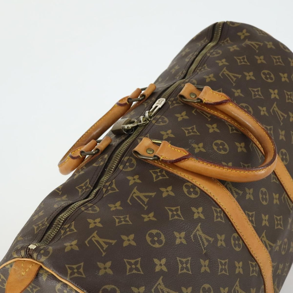 Louis Vuitton Keepall Bag Monogram Canvas Brown Canvas Travel Bag Bag (Pre-Owned)