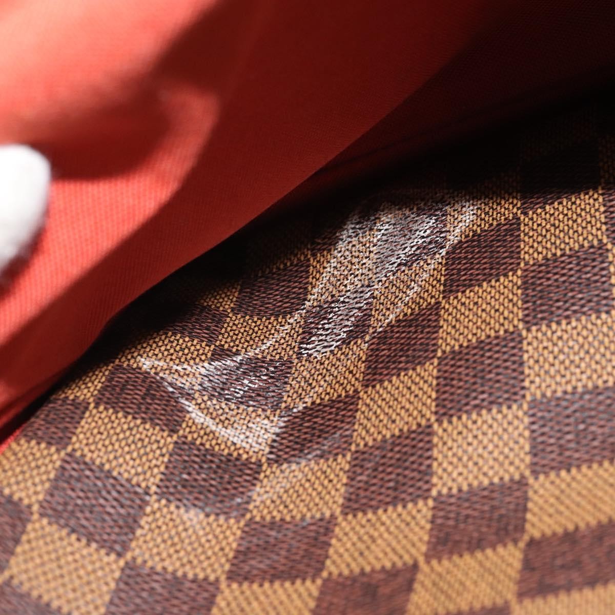 Louis Vuitton Naviglio Handbag Damier Brown Canvas Shoulder Bag Bag (Pre-Owned)