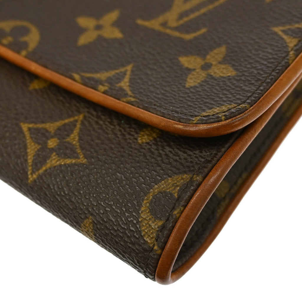 Louis Vuitton Twin Handbag Monogram Canvas Brown Canvas Clutche & Pouche Bag (Pre-Owned)