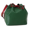Louis Vuitton Bicolor Petit Noe Handbag Epi Leather Green Leather Shoulder Bag Bag (Pre-Owned)