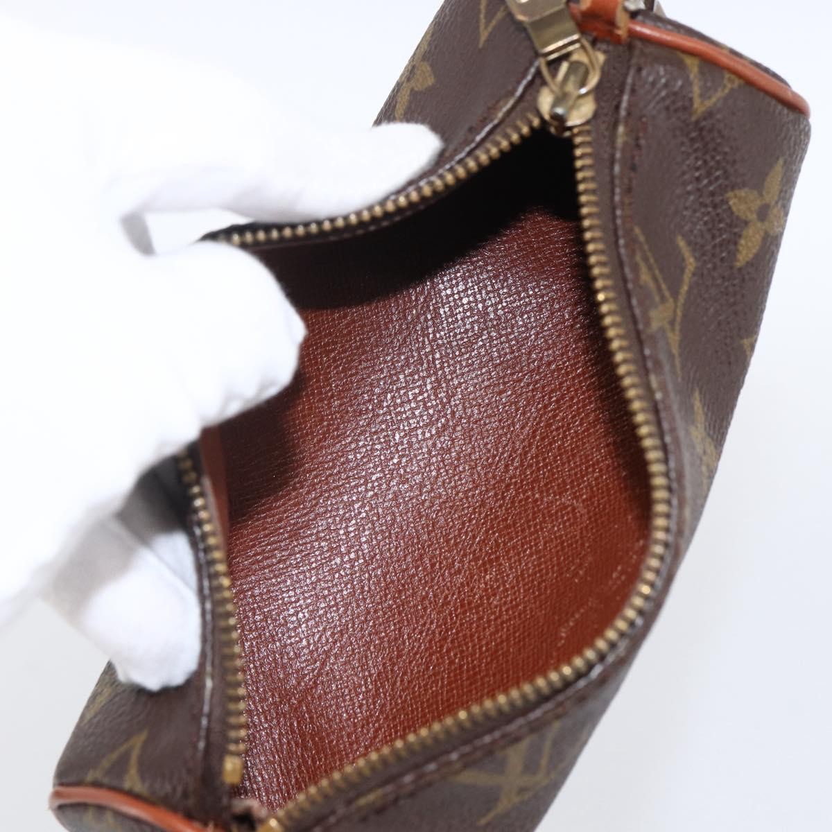 Louis Vuitton Papillon Pochette Monogram Canvas Brown Canvas Clutche & Pouche Bag (Pre-Owned)