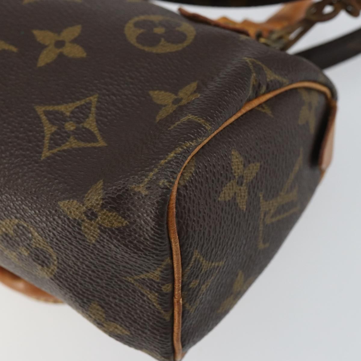 Louis Vuitton Speedy Mini Hl Handbag Monogram Canvas Brown Canvas Handbag (Pre-Owned)