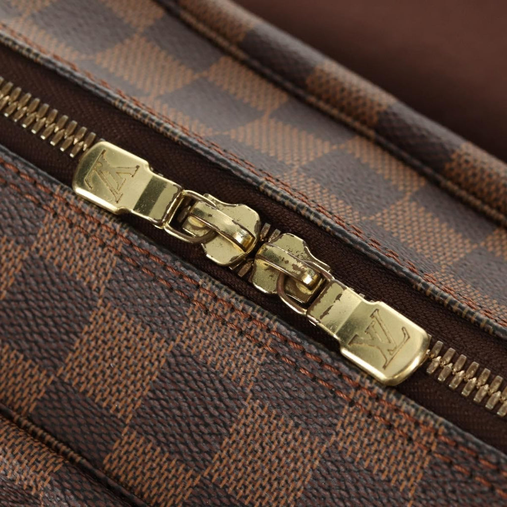 Louis Vuitton Naviglio Handbag Damier Brown Canvas Shoulder Bag Bag (Pre-Owned)