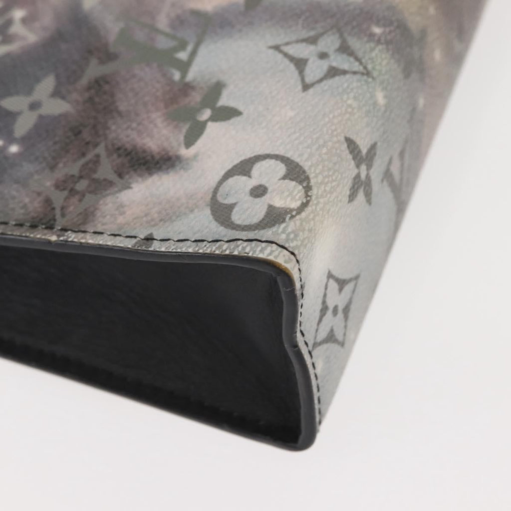 Louis Vuitton Pochette Voyage Monogram Eclipse Canvas Gray Canvas Clutche & Pouche Bag (Pre-Owned)