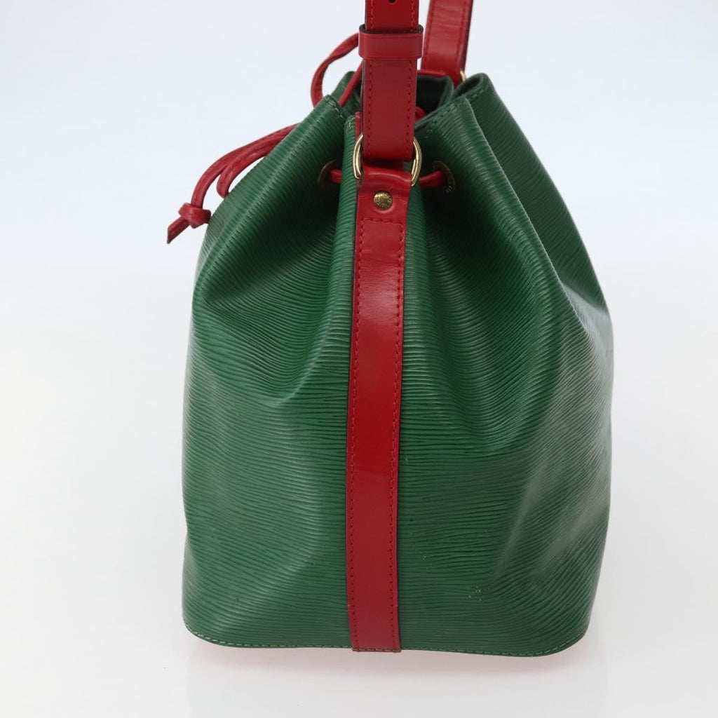 Louis Vuitton Bicolor Petit Noe Handbag Epi Leather Green Leather Shoulder Bag Bag (Pre-Owned)