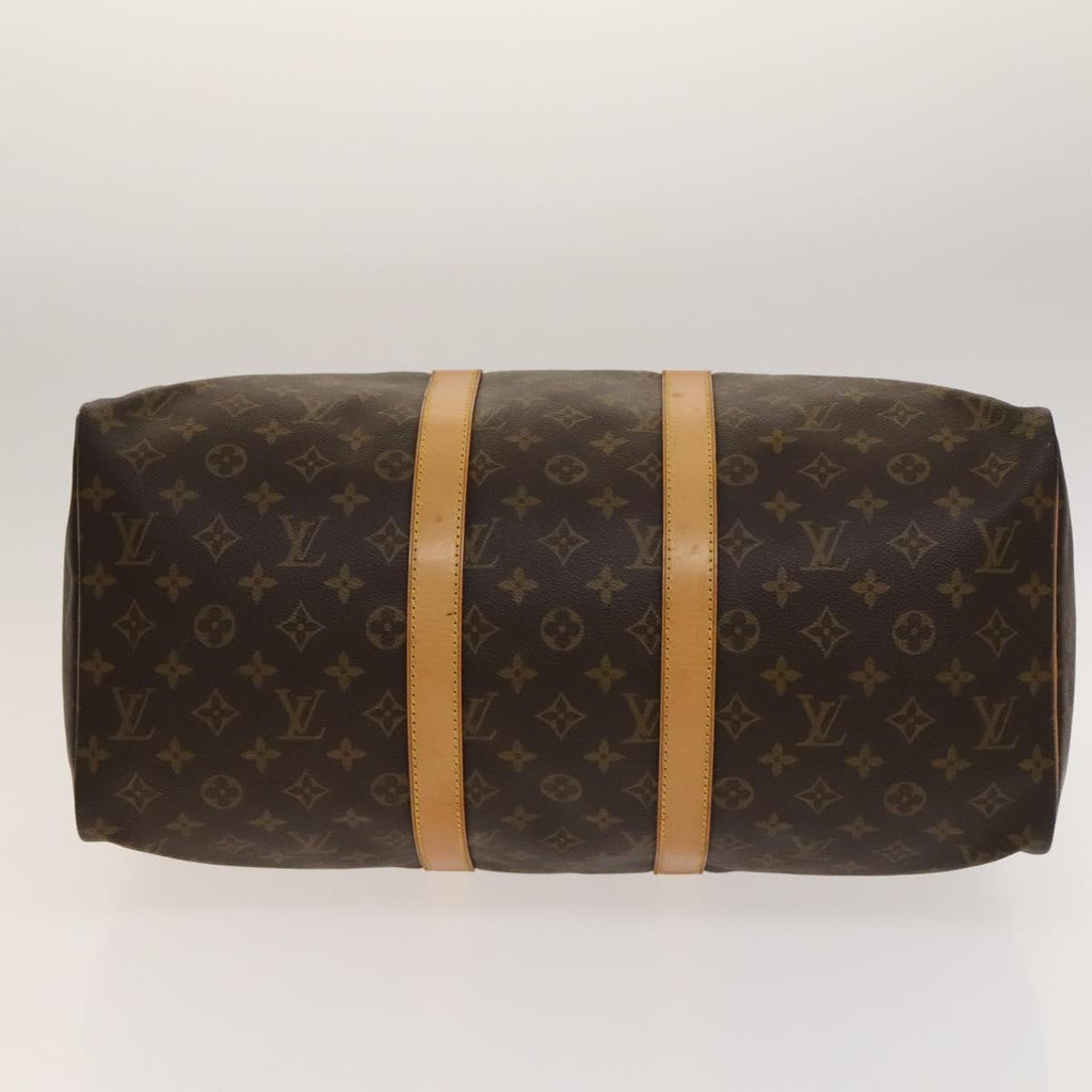 Louis Vuitton Keepall Bag Monogram Canvas Brown Canvas Bag (Pre-Owned)