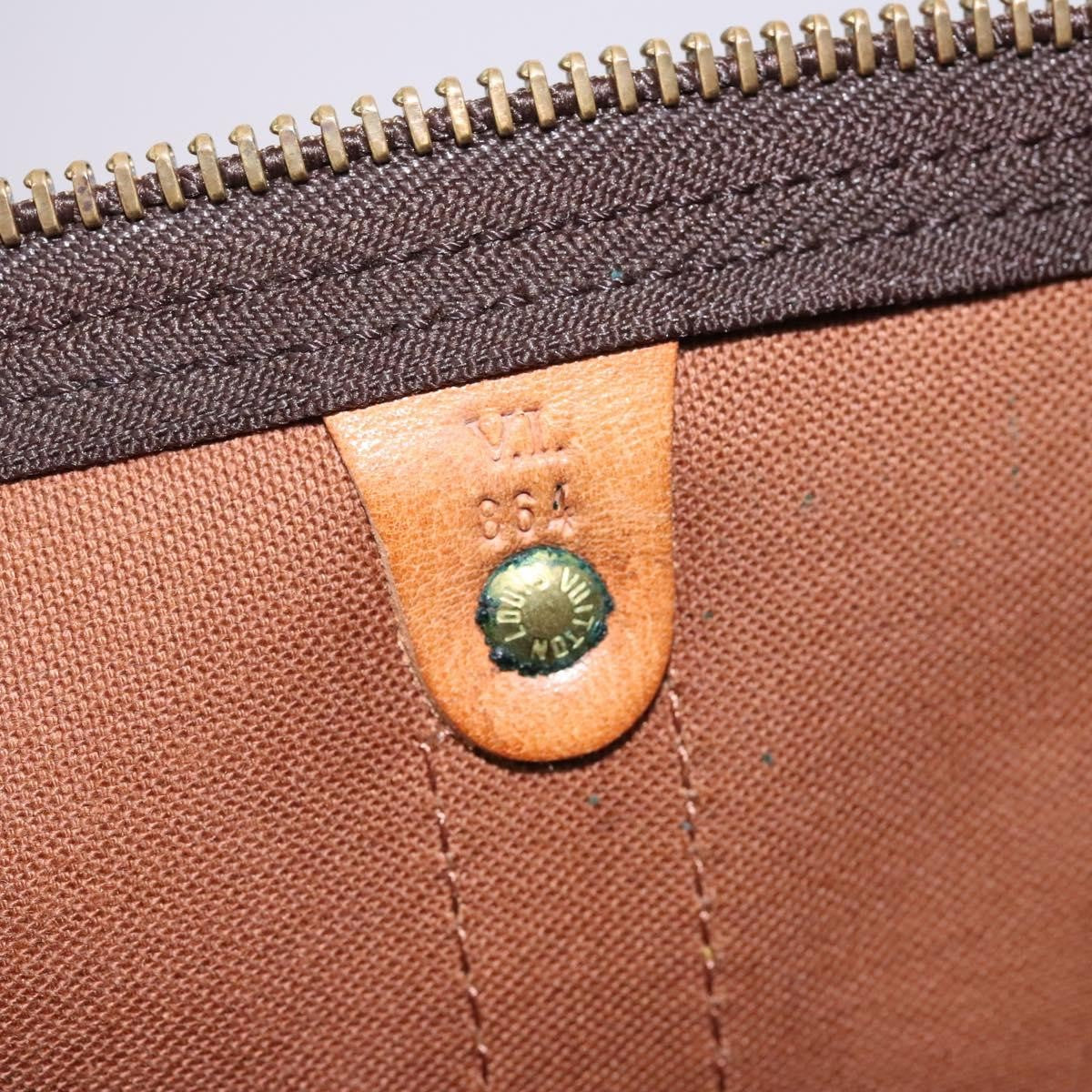 Louis Vuitton Keepall Bag Monogram Canvas Brown Canvas Travel Bag Bag (Pre-Owned)