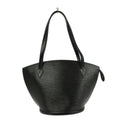 Louis Vuitton Saint Jacques Handbag Epi Leather Black Leather Shoulder Bag Bag (Pre-Owned)
