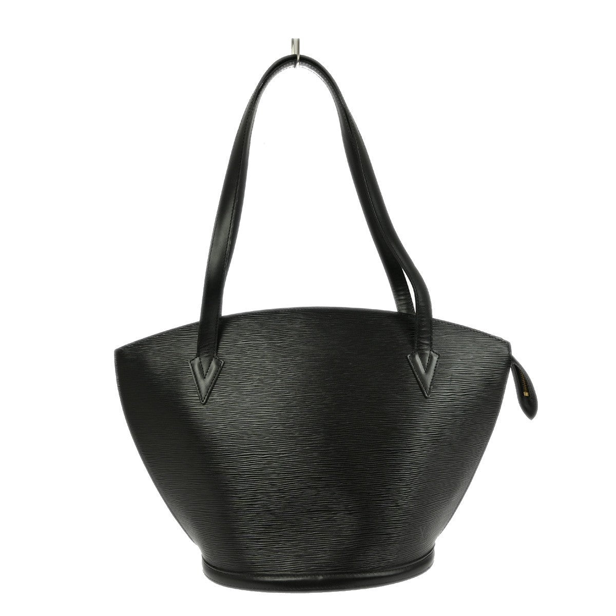 Louis Vuitton Saint Jacques Handbag Epi Leather Black Leather Shoulder Bag Bag (Pre-Owned)