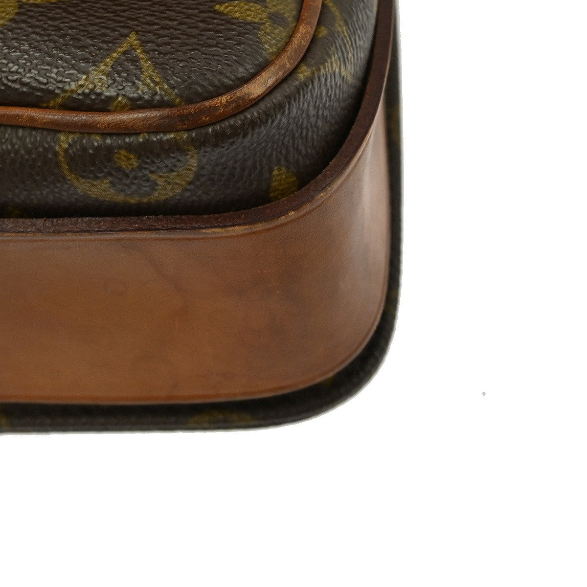 Louis Vuitton Cartouchiere Handbag Monogram Canvas Brown Canvas Shoulder Bag Bag (Pre-Owned)