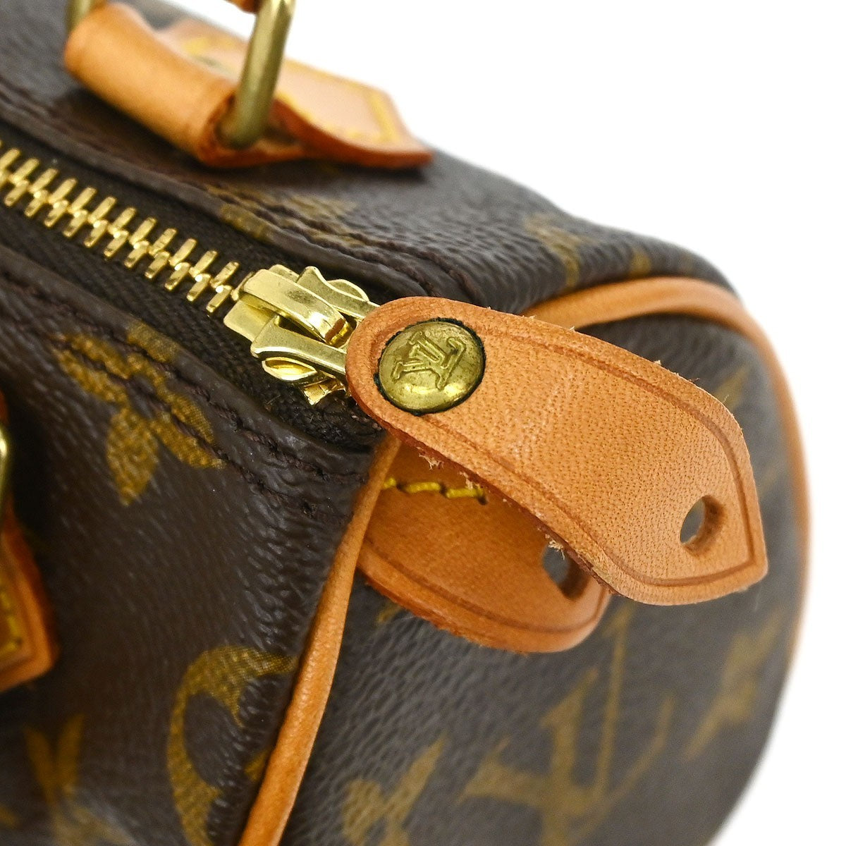 Louis Vuitton Speedy Mini Hl Handbag Monogram Canvas Brown Canvas Handbag (Pre-Owned)