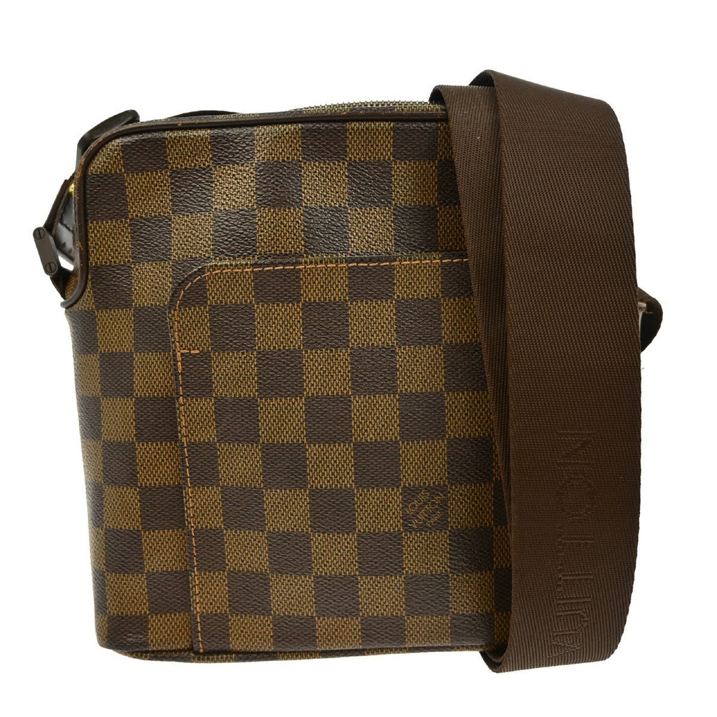 Louis Vuitton Olav Handbag Damier Brown Canvas Shoulder Bag Bag (Pre-Owned)