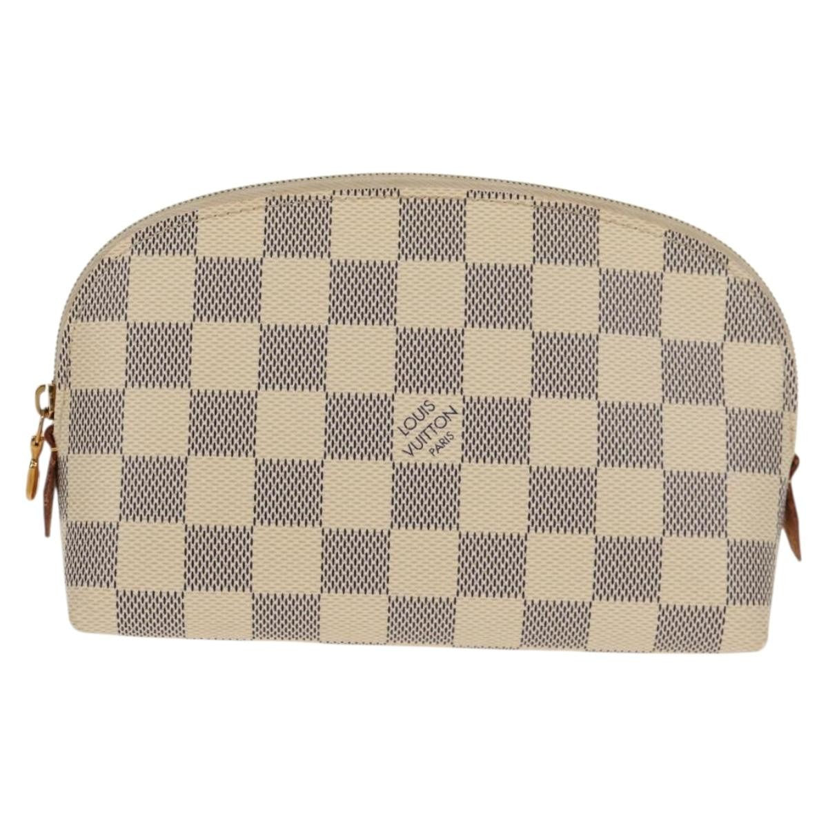Louis Vuitton Cosmetic Pouch Damier Beige Canvas Clutche & Pouche Bag (Pre-Owned)