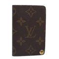 Louis Vuitton Porte Cartes Pression Card Case Monogram Canvas Brown Canvas Card Holders Accessory (Pre-Owned)