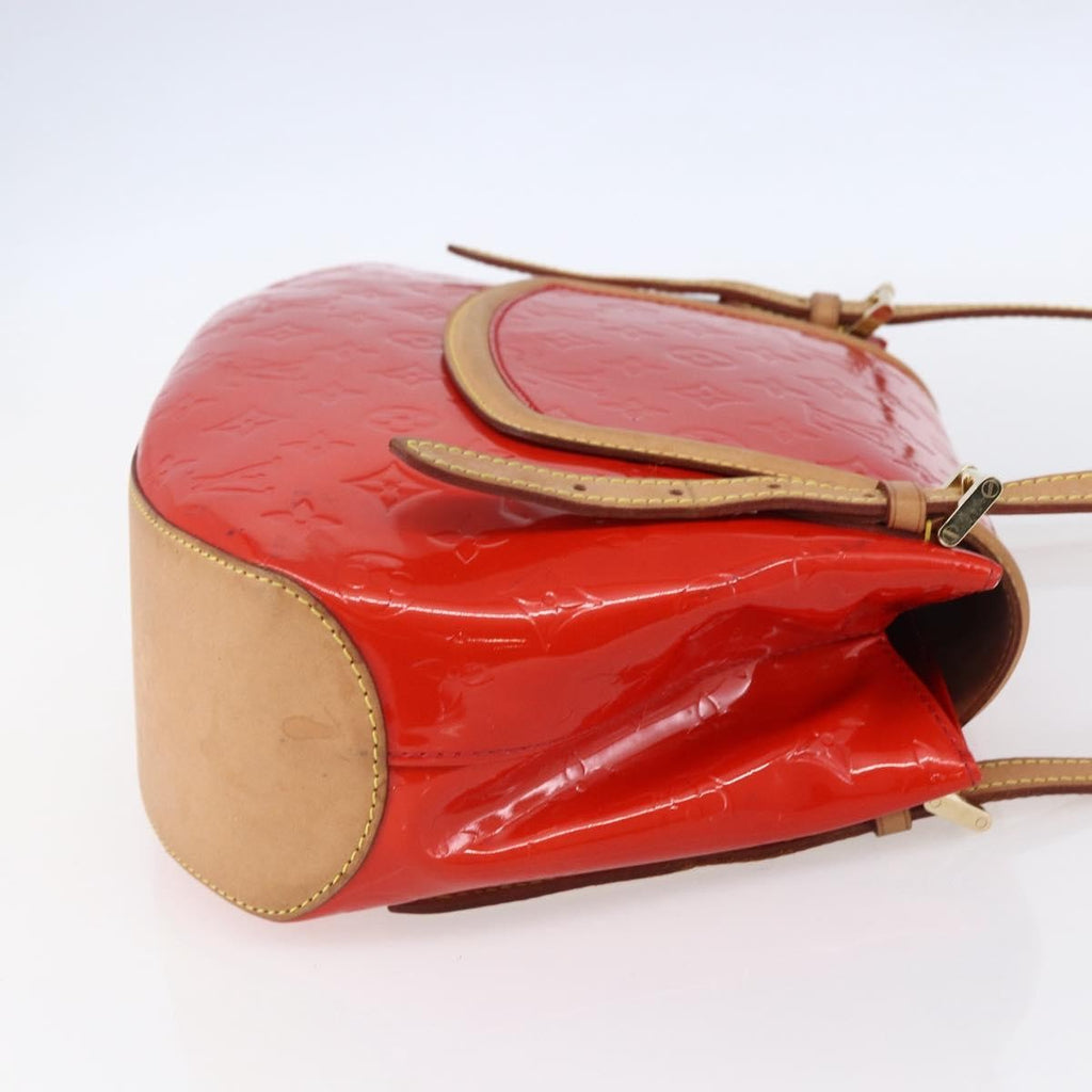 Louis Vuitton Biscayne Bay Handbag Monogram Vernis Red Patent_Leather Bag (Pre-Owned)