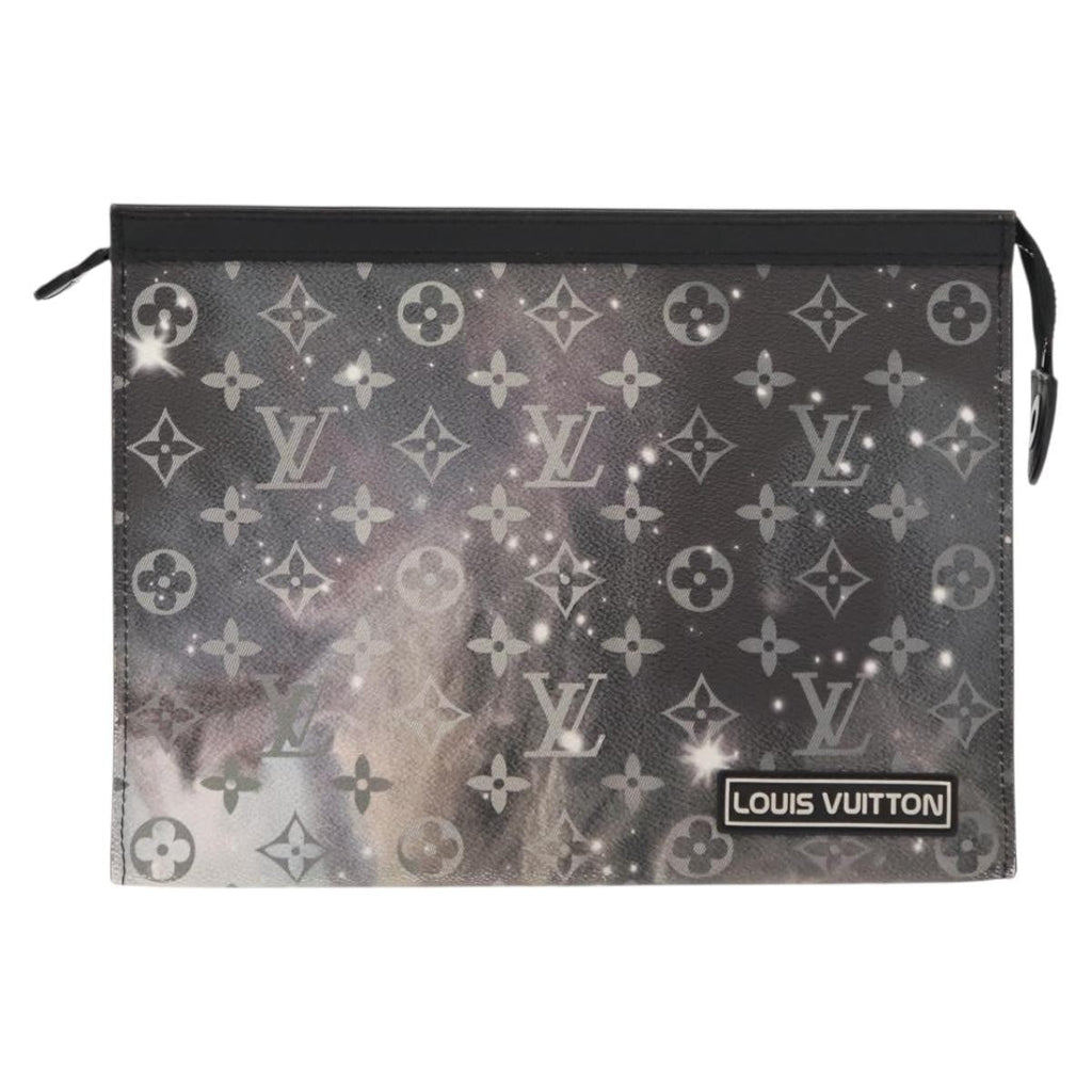 Louis Vuitton Pochette Voyage Monogram Eclipse Canvas Gray Canvas Clutche & Pouche Bag (Pre-Owned)