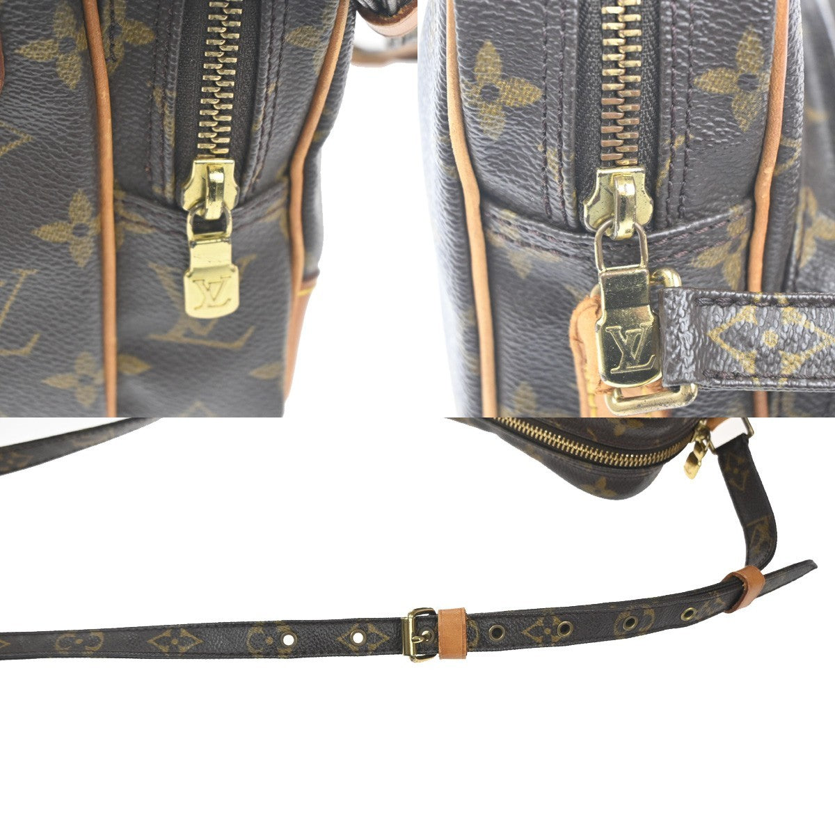 Louis Vuitton Amazone Bag Monogram Canvas Brown Canvas Shoulder Bag Bag (Pre-Owned)