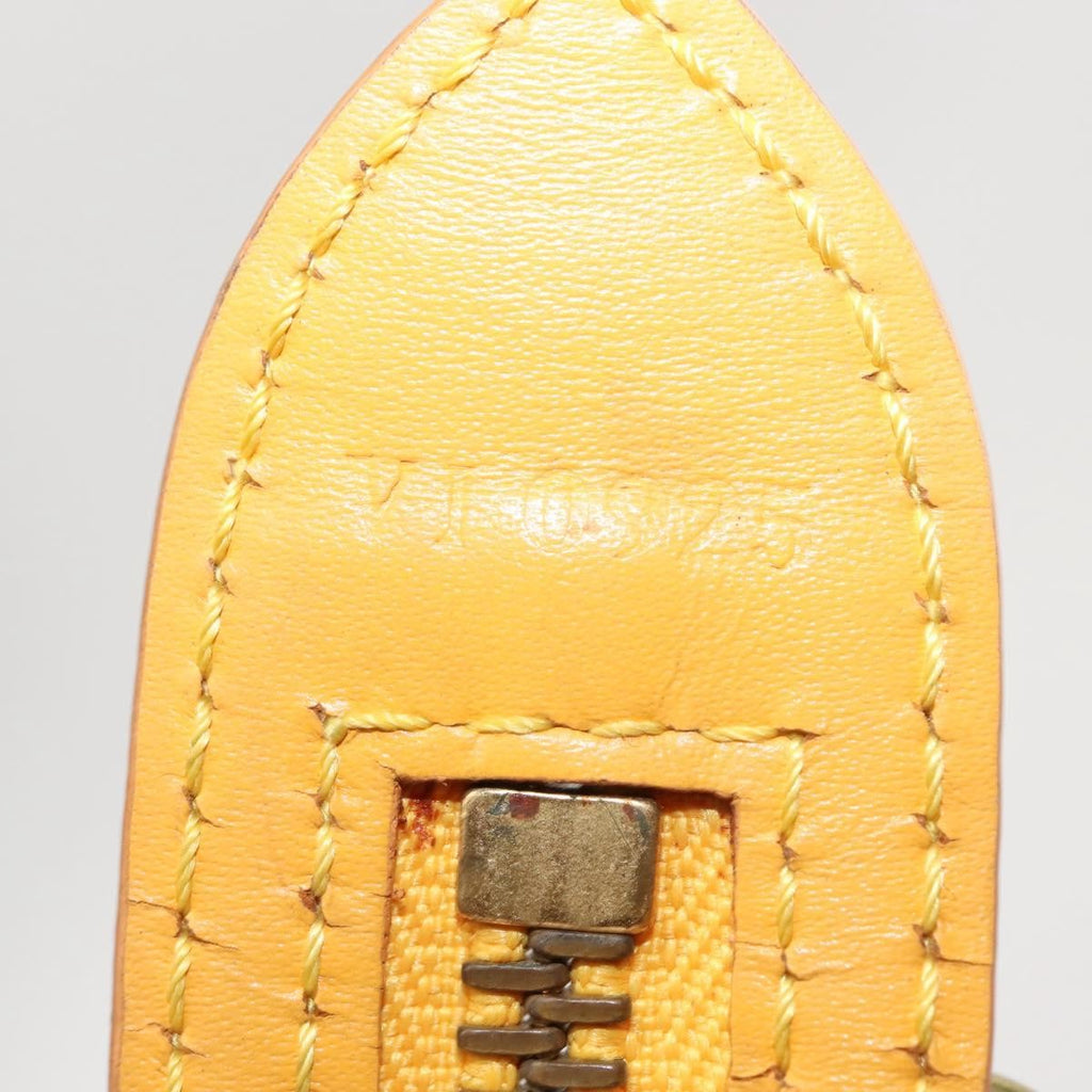 Louis Vuitton Saint Jacques Handbag Epi Leather Yellow Leather Handbag (Pre-Owned)