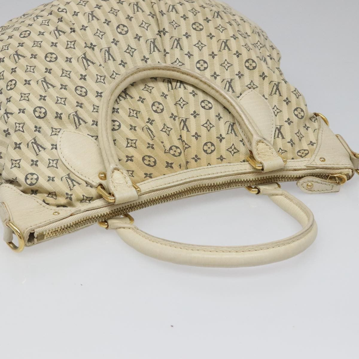 Louis Vuitton Marina Handbag Mini Lin Croisette Beige Canvas Bag (Pre-Owned)