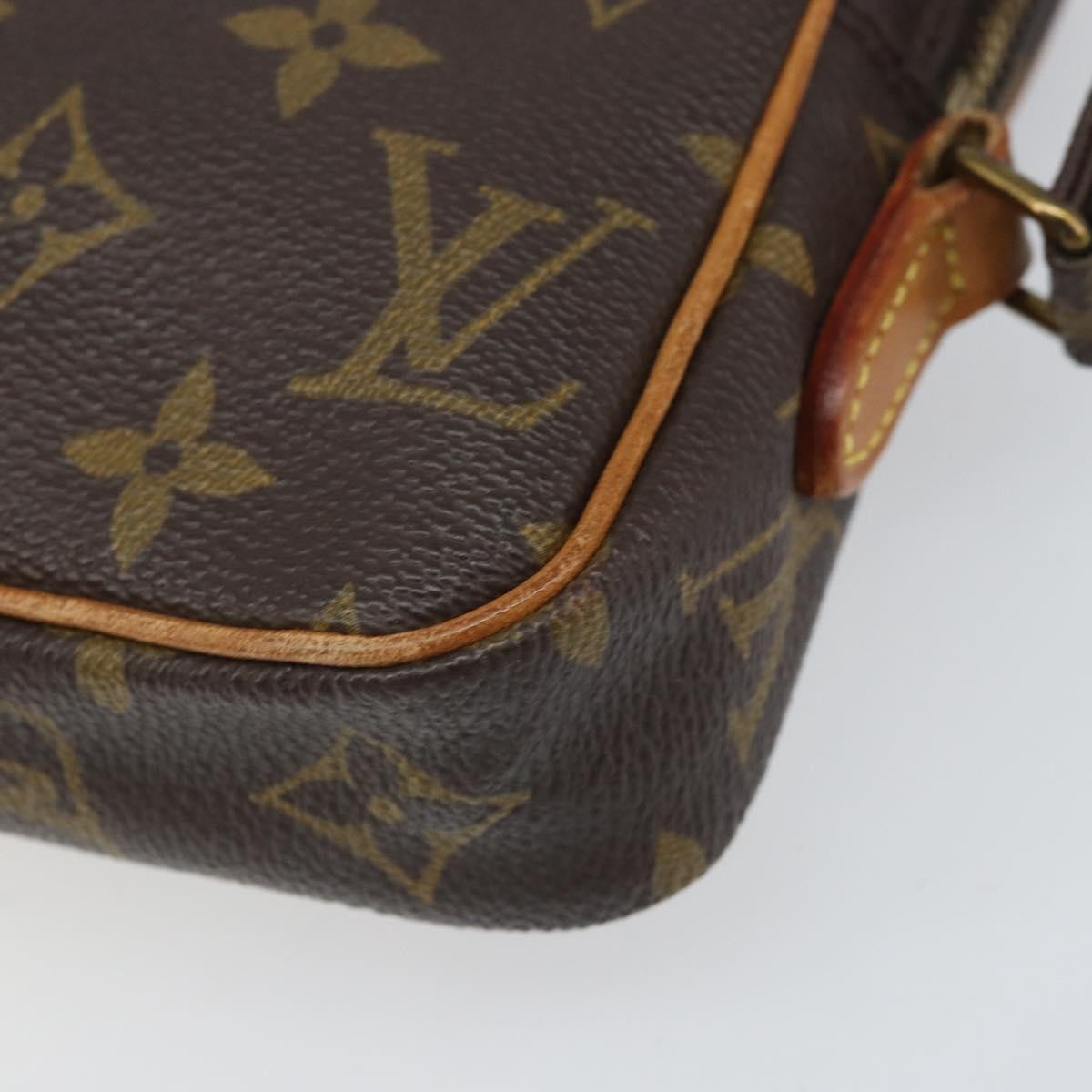 Louis Vuitton Danube Handbag Monogram Canvas Brown Canvas Shoulder Bag Bag (Pre-Owned)