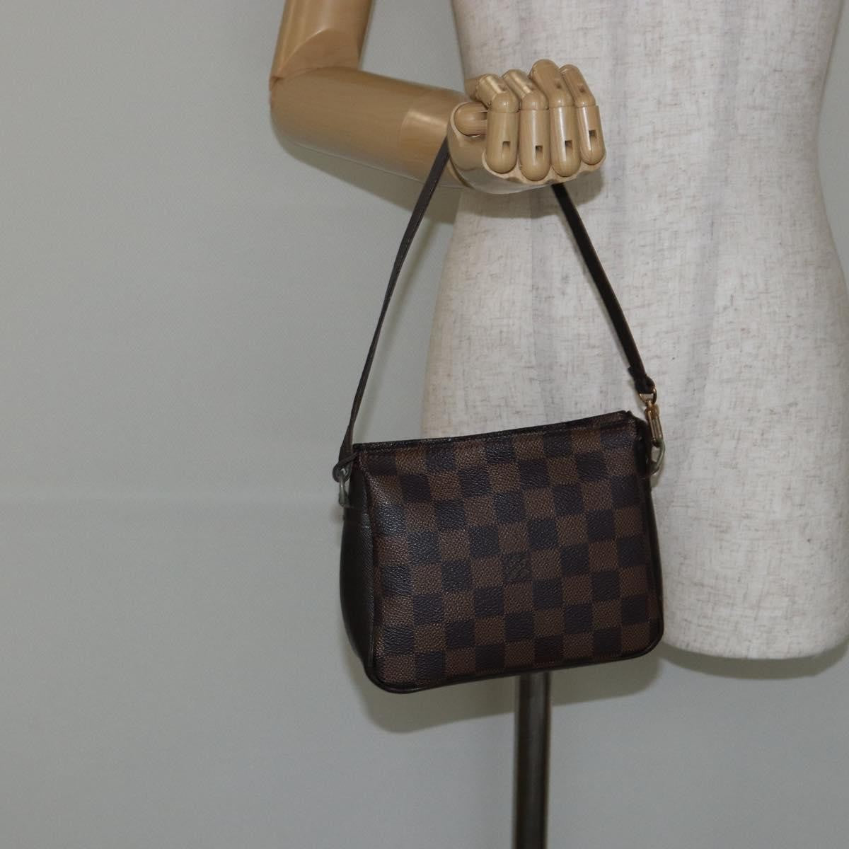 Louis Vuitton Trousse Make Up Bag Damier Canvas Brown Canvas Clutche & Pouche Bag (Pre-Owned)