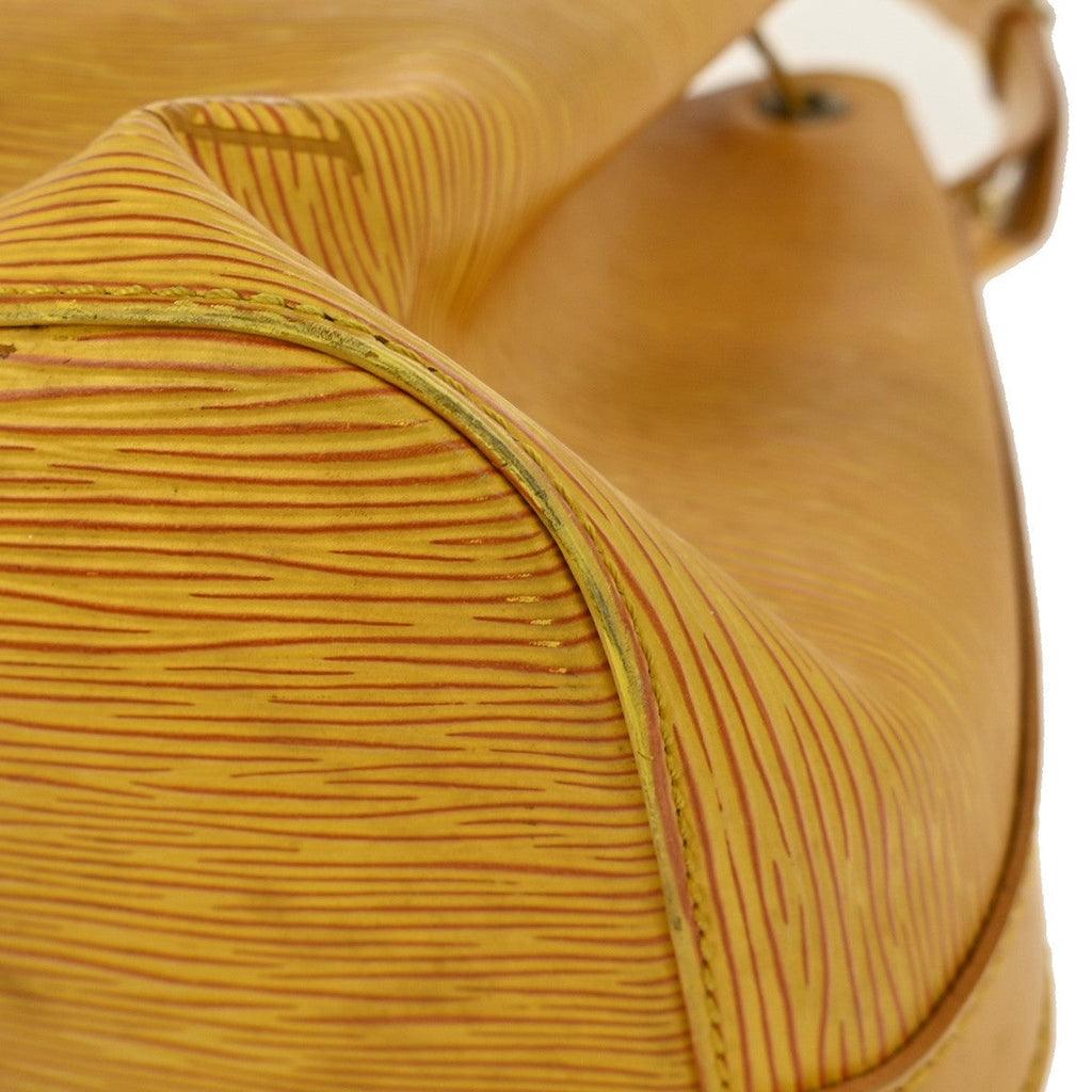 Louis Vuitton Petit Noe Handbag Epi Leather Yellow Leather Shoulder Bag Bag (Pre-Owned)