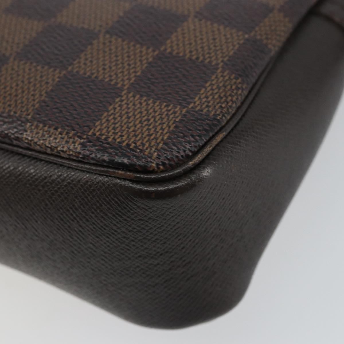 Louis Vuitton Trousse Make Up Bag Damier Canvas Brown Canvas Clutche & Pouche Bag (Pre-Owned)