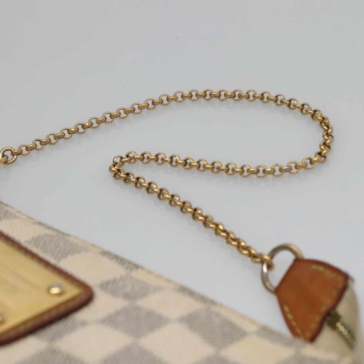 Louis Vuitton Eva Handbag Damier Beige Canvas Shoulder Bag Bag (Pre-Owned)