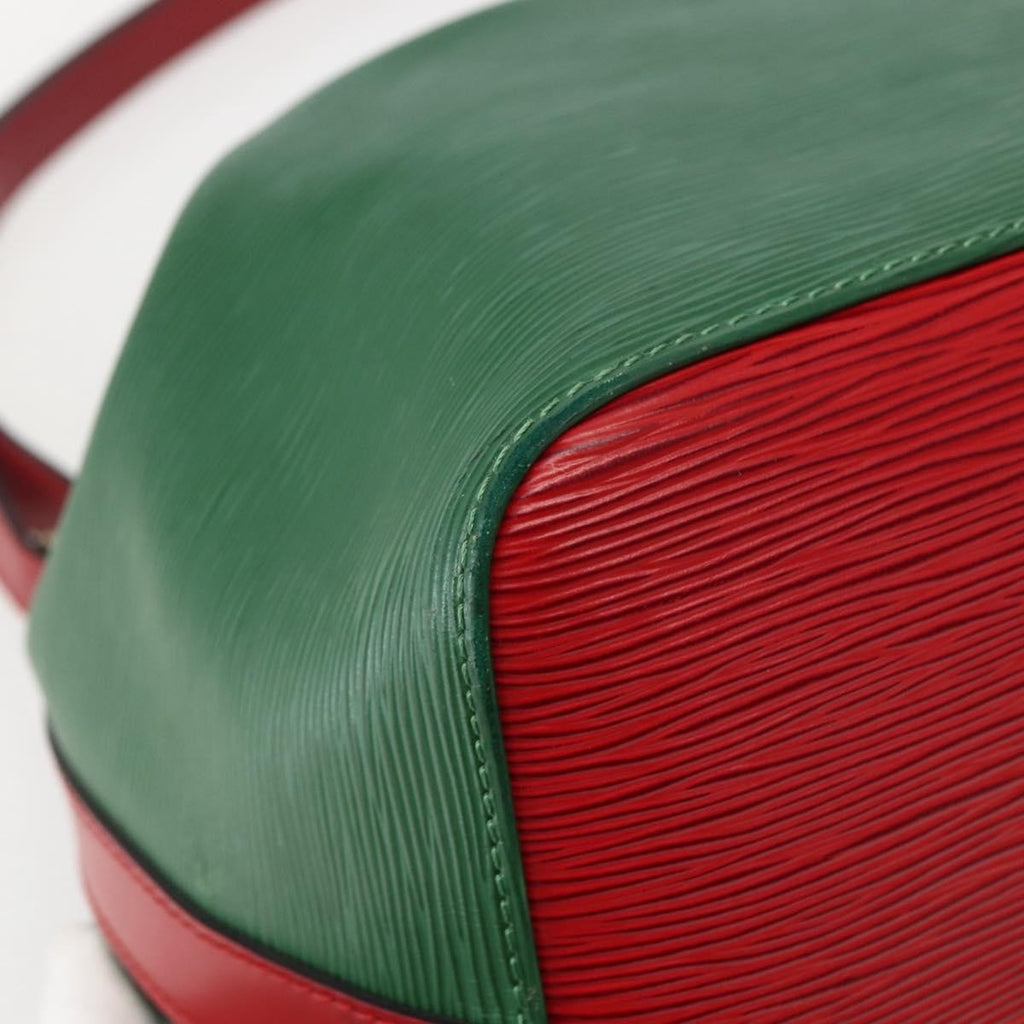 Louis Vuitton Bicolor Petit Noe Handbag Epi Leather Green Leather Shoulder Bag Bag (Pre-Owned)