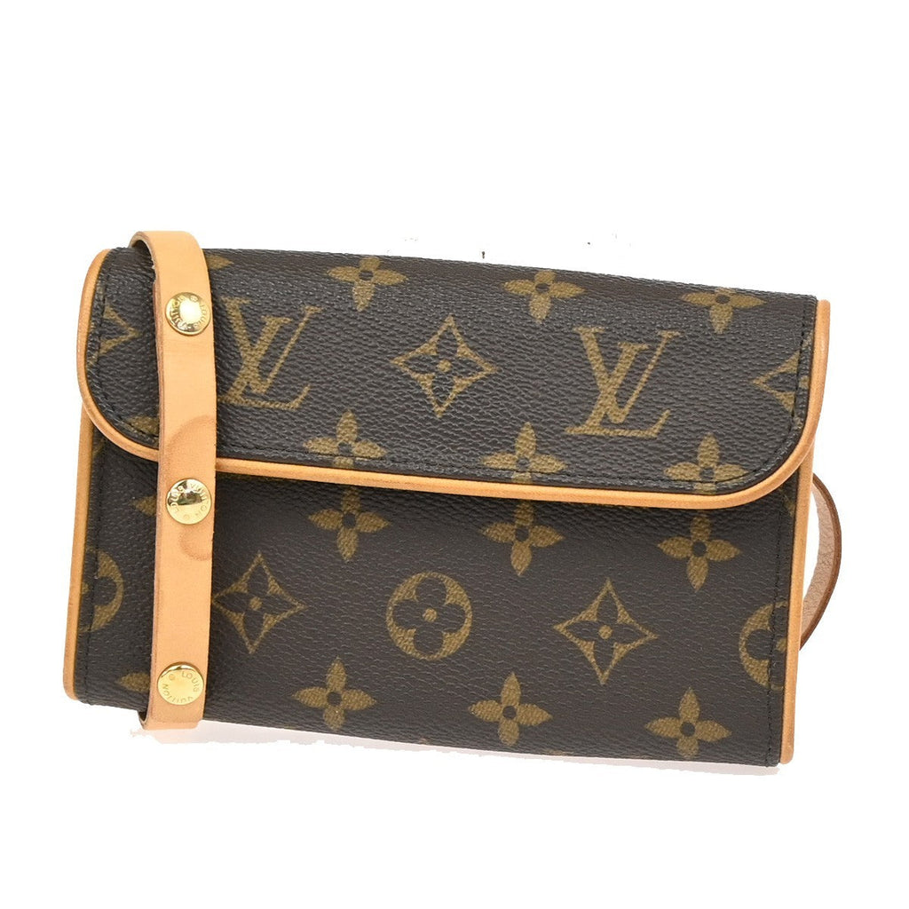 Louis Vuitton Florentine Waist Bag Monogram Canvas Brown Canvas Clutche & Pouche Bag (Pre-Owned)