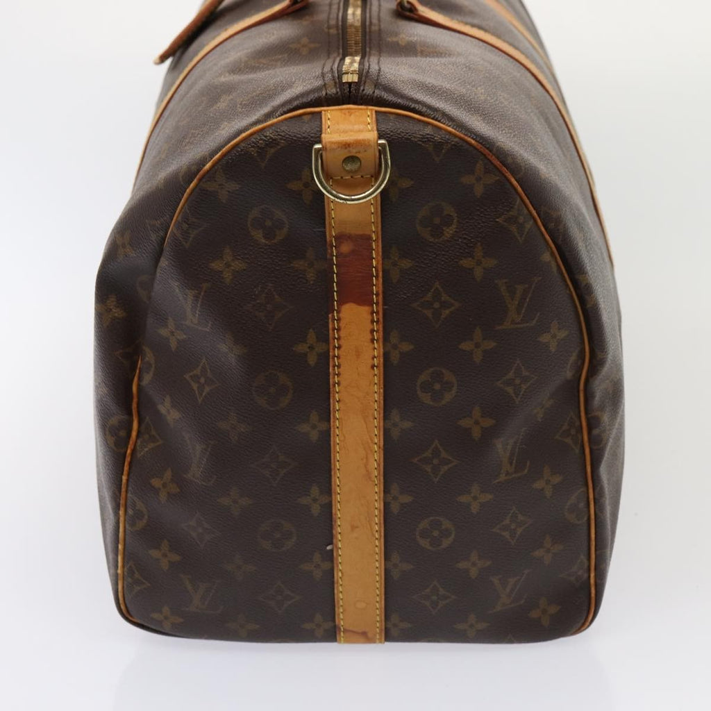 Louis Vuitton Keepall Bandouliere Bag Monogram Canvas Brown Canvas Travel Bag Bag (Pre-Owned)