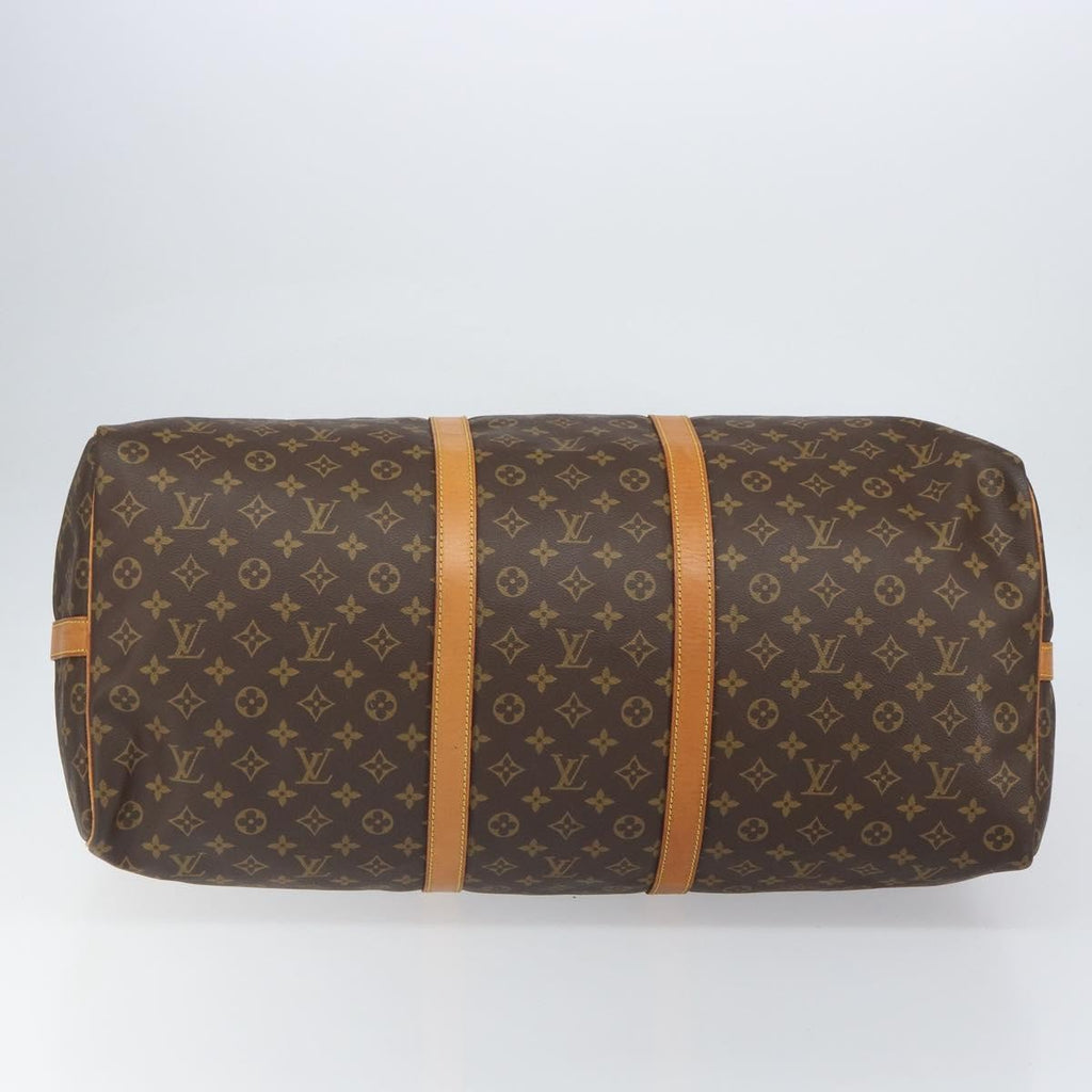 Louis Vuitton Keepall Bandouliere Bag Monogram Canvas Brown Canvas Travel Bag Bag (Pre-Owned)