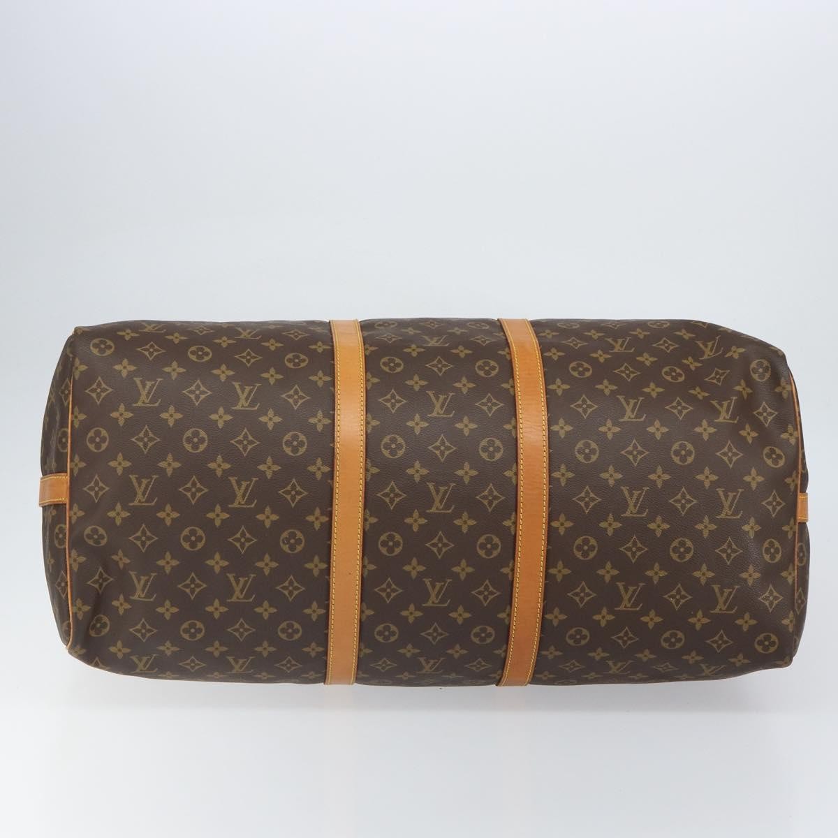 Louis Vuitton Keepall Bandouliere Bag Monogram Canvas Brown Canvas Travel Bag Bag (Pre-Owned)