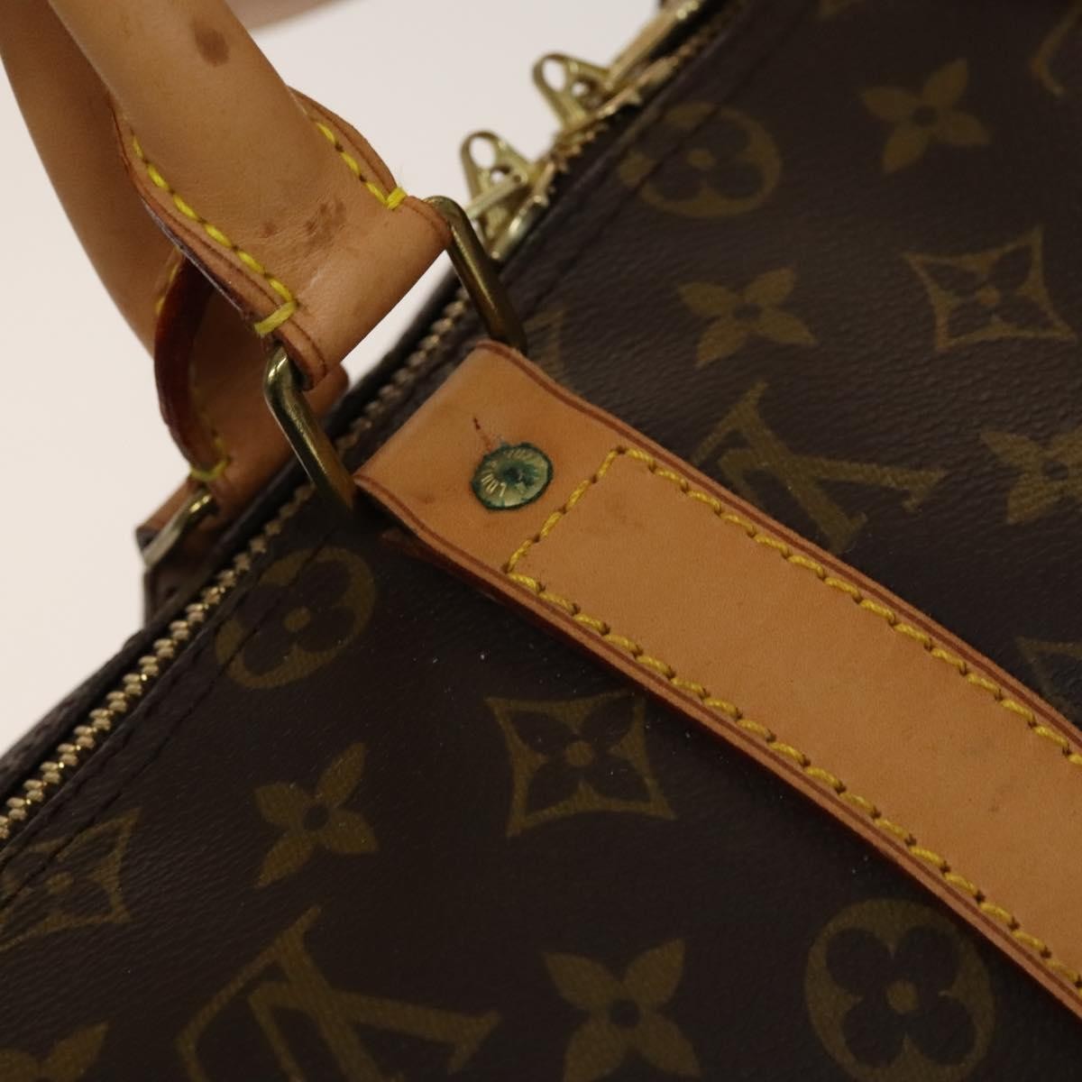 Louis Vuitton Keepall Bag Monogram Canvas Brown Canvas Bag (Pre-Owned)