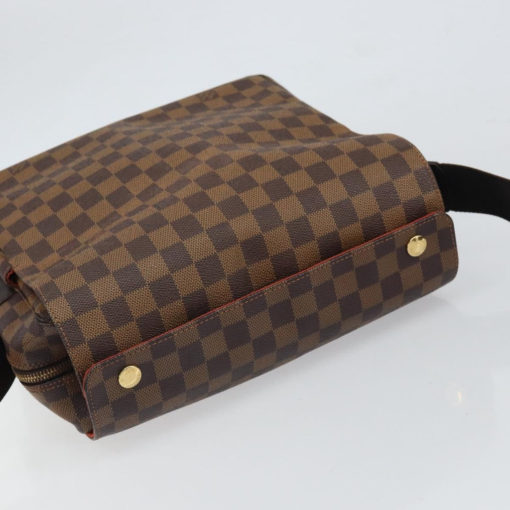 Louis Vuitton Naviglio Handbag Damier Brown Canvas Shoulder Bag Bag (Pre-Owned)