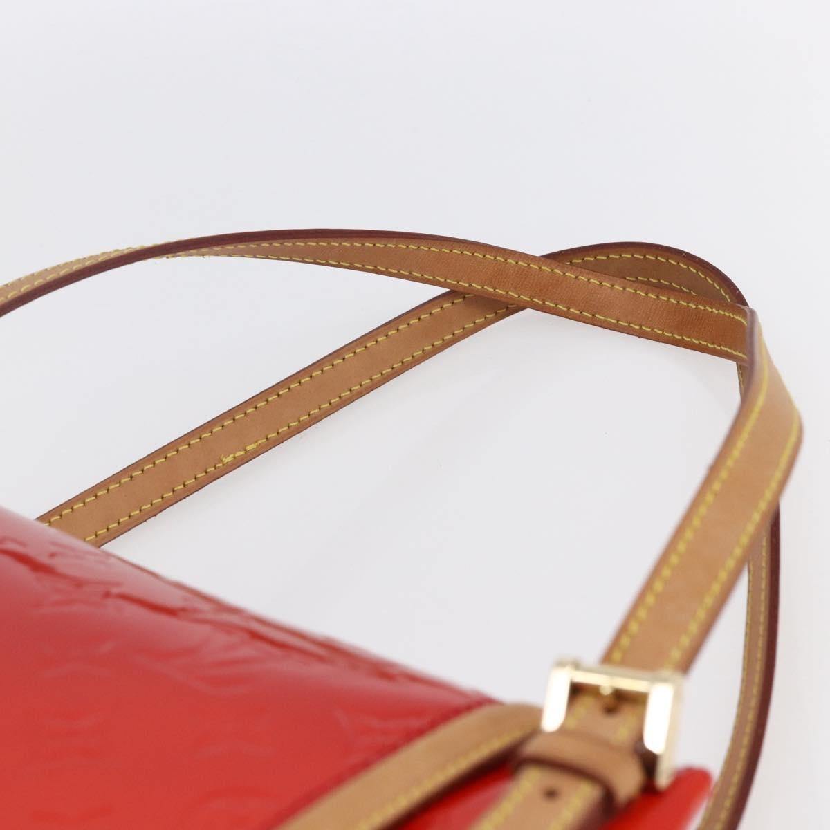 Louis Vuitton Biscayne Bay Handbag Monogram Vernis Red Patent_Leather Bag (Pre-Owned)