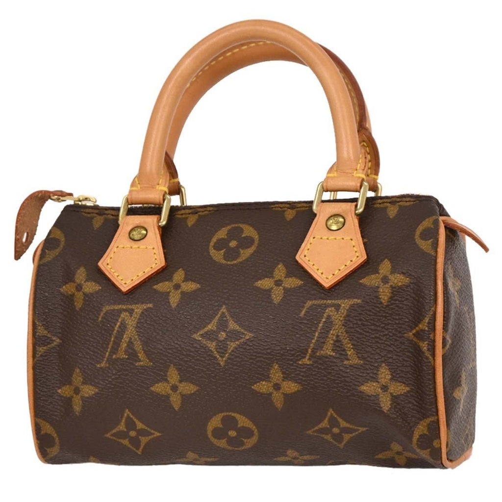 Louis Vuitton Speedy Mini Hl Handbag Monogram Canvas Brown Canvas Handbag (Pre-Owned)