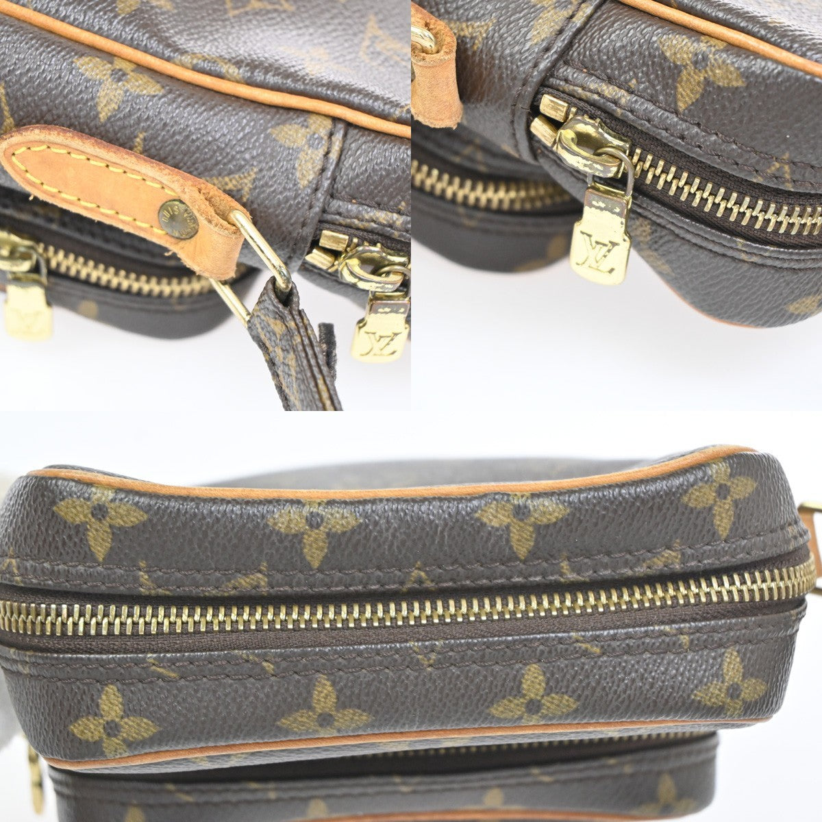 Louis Vuitton Amazone Bag Monogram Canvas Brown Canvas Shoulder Bag Bag (Pre-Owned)