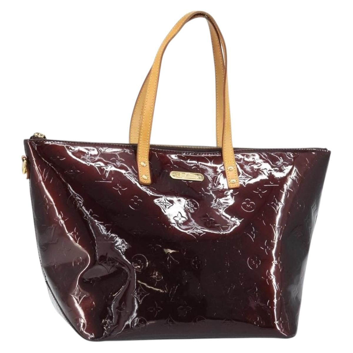 Louis Vuitton Bellevue Handbag Monogram Vernis Brown Patent_Leather Tote Bag Bag (Pre-Owned)
