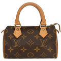Louis Vuitton Speedy Mini Hl Handbag Monogram Canvas Brown Canvas Handbag (Pre-Owned)