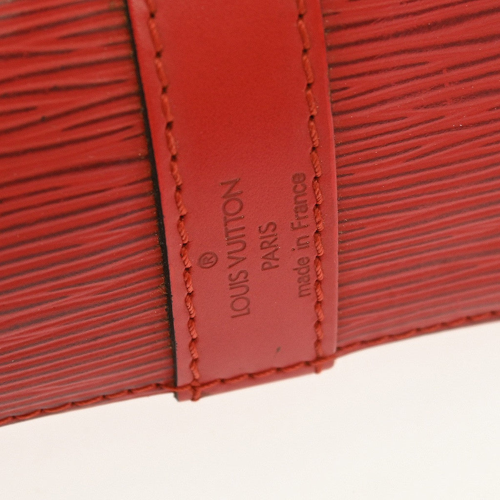Louis Vuitton Petit Noe Handbag Epi Leather Red Leather Shoulder Bag Bag (Pre-Owned)