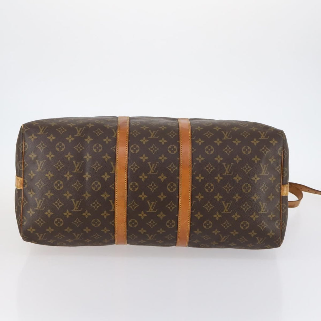 Louis Vuitton Keepall Bandouliere Bag Monogram Canvas Brown Canvas Travel Bag Bag (Pre-Owned)