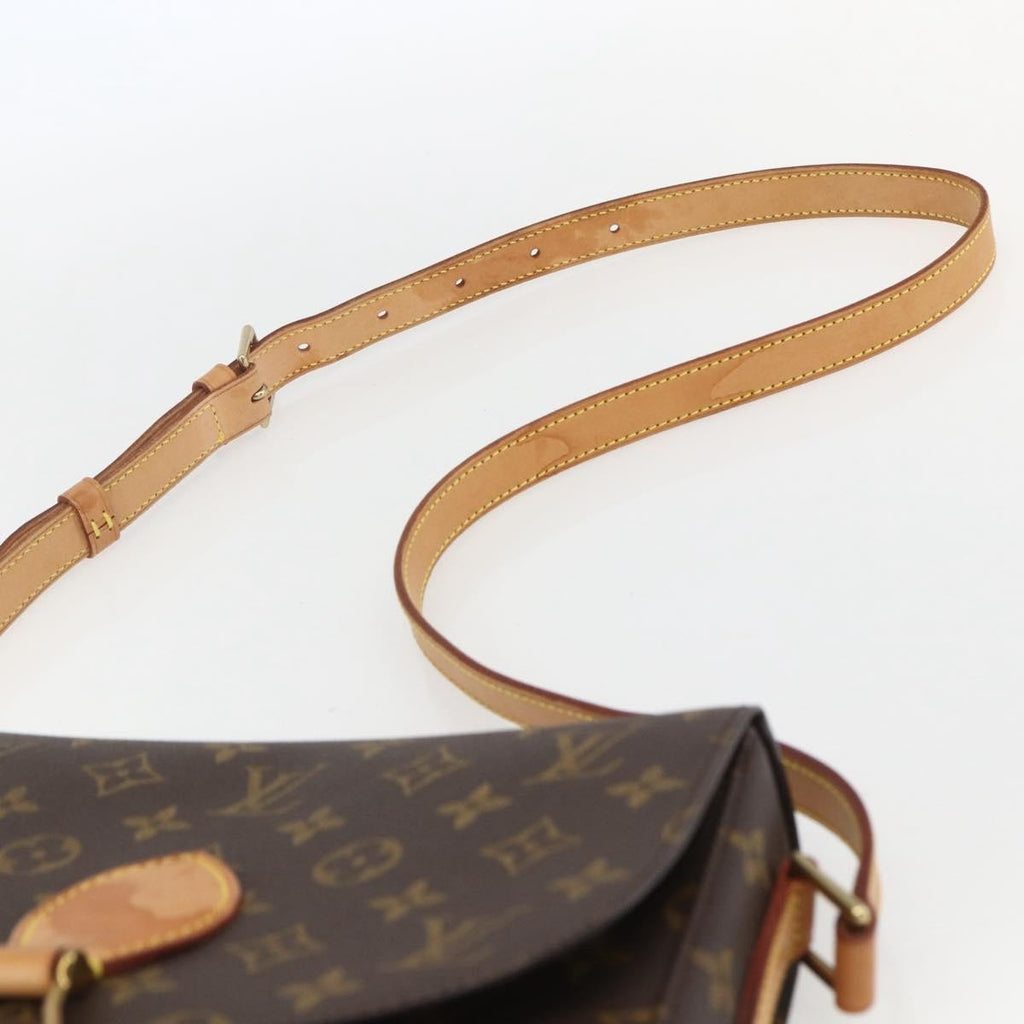 Louis Vuitton Saint Cloud Handbag Monogram Canvas Brown Canvas Shoulder Bag Bag (Pre-Owned)