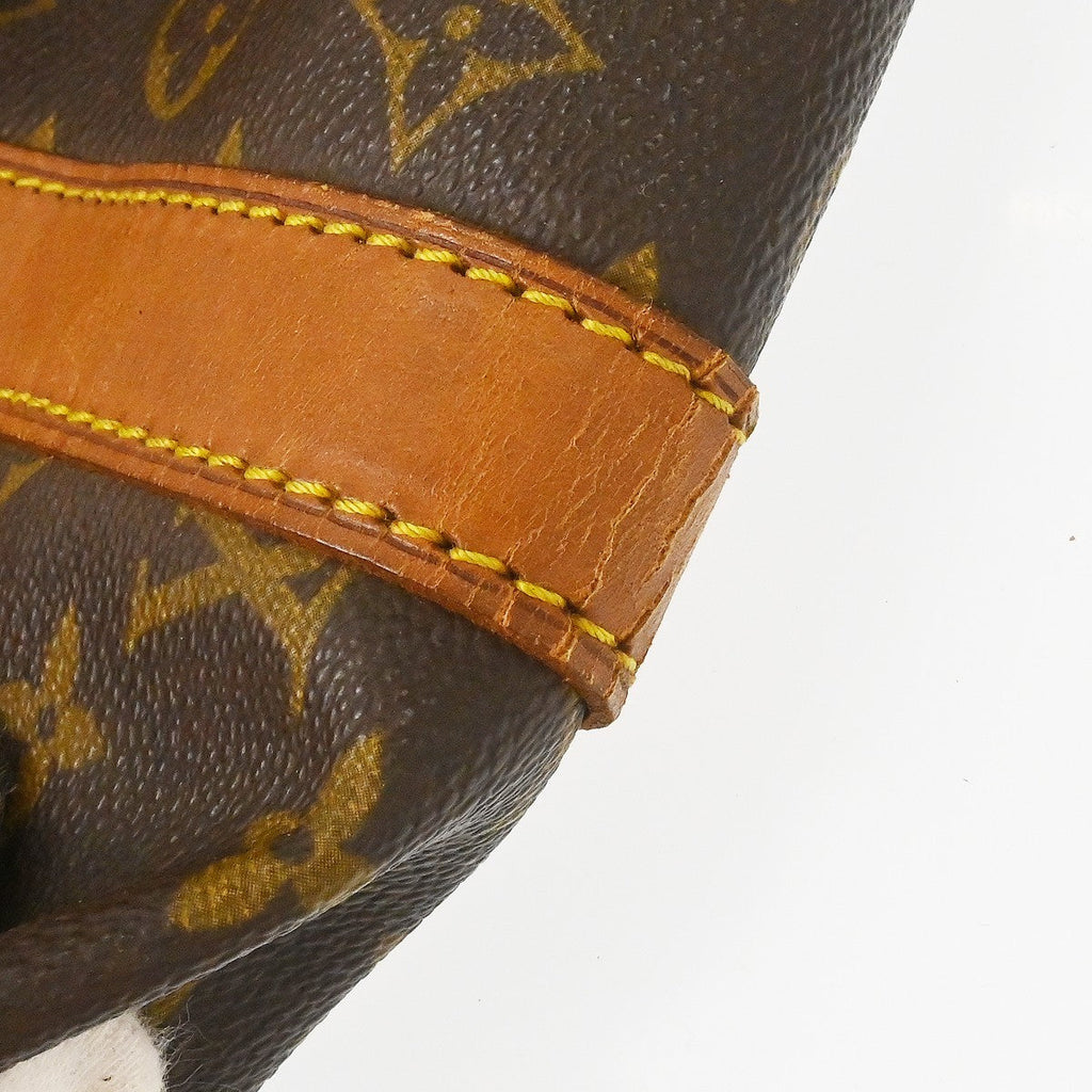 Louis Vuitton Keepall Bandouliere Bag Monogram Canvas Brown Canvas Travel Bag Bag (Pre-Owned)