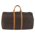 Louis Vuitton Keepall Bag Monogram Canvas Brown Canvas Travel Bag Bag (Pre-Owned)
