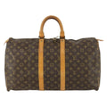 Louis Vuitton Keepall Bag Monogram Canvas Brown Canvas Travel Bag Bag (Pre-Owned)