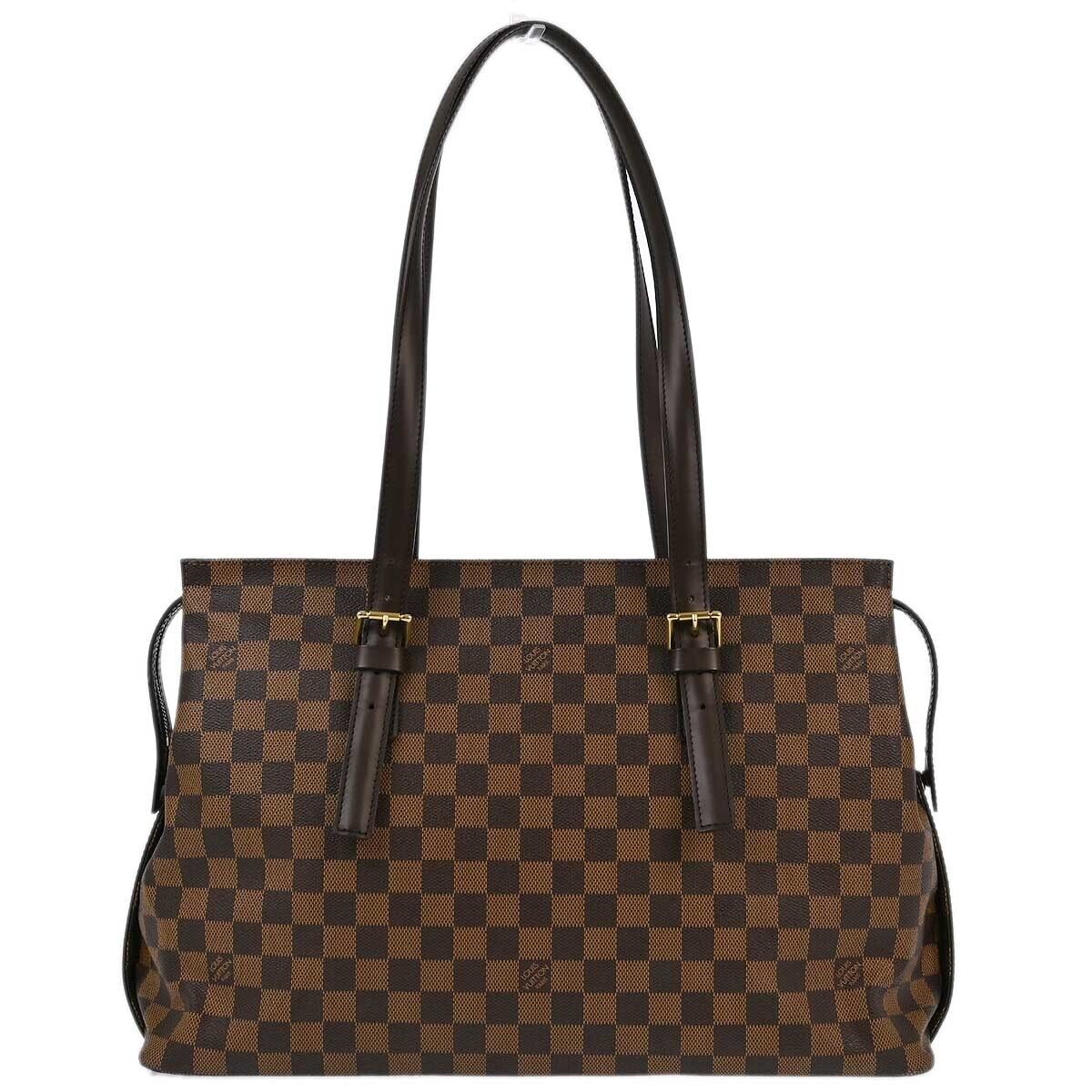 Louis Vuitton Chelsea Handbag Damier Brown Canvas Tote Bag Bag (Pre-Owned)