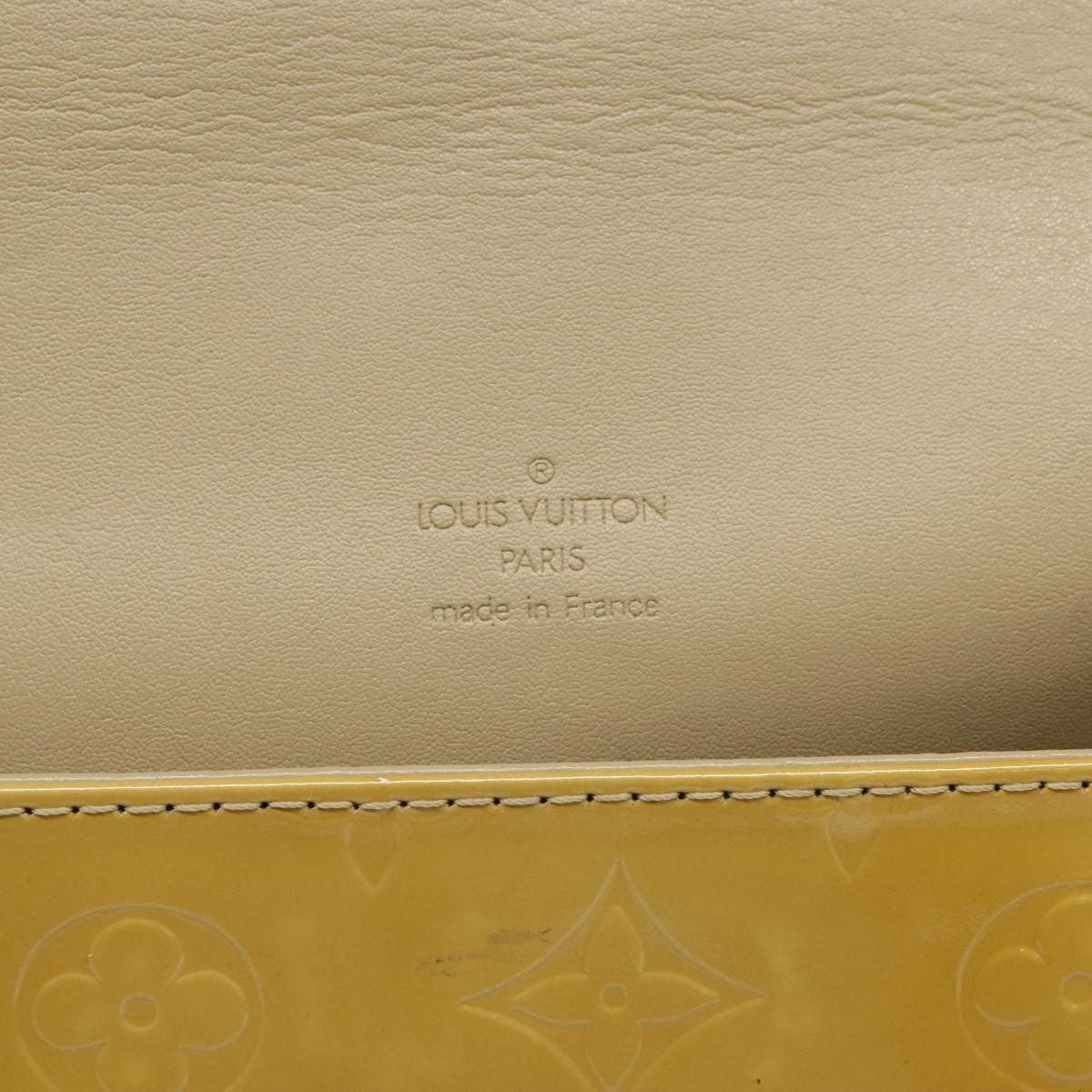 Louis Vuitton Thompson Street Handbag Monogram Vernis Beige Patent_Leather Bag (Pre-Owned)